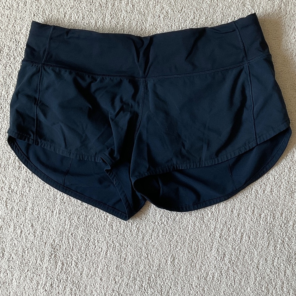 lululemon athletica Black Athletic Running Shorts
